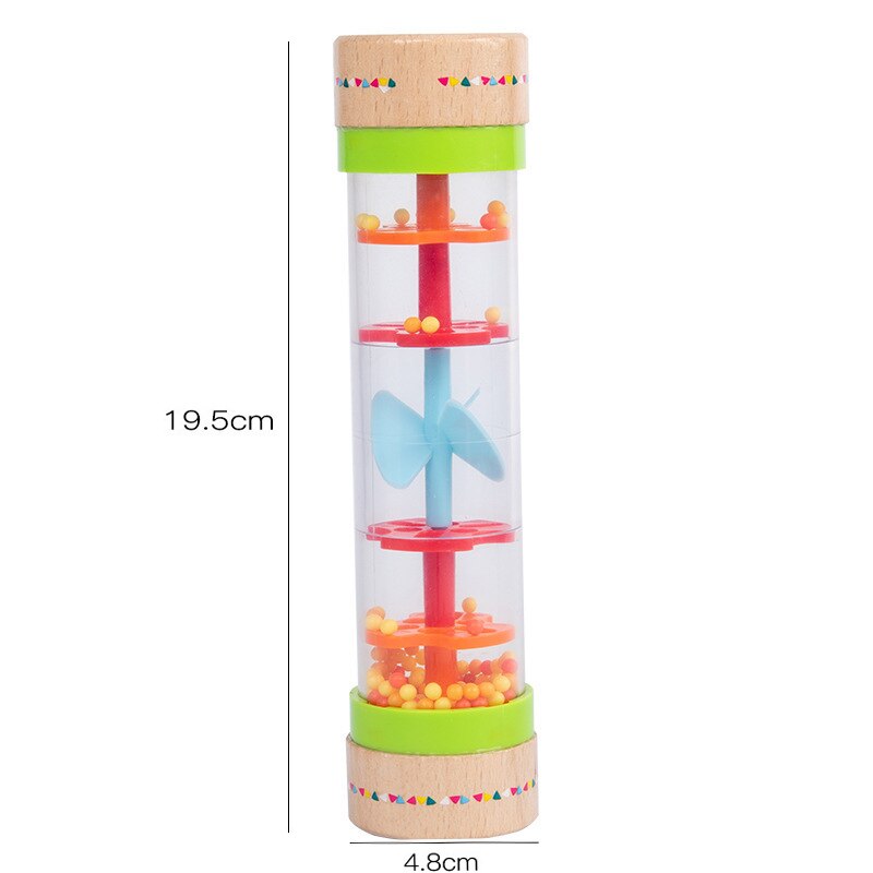 Mini Rainstick Rainmaker for Babies Early Education Rattle Tube Rain Stick Shaker Music Sensory Auditory Instrument Toy