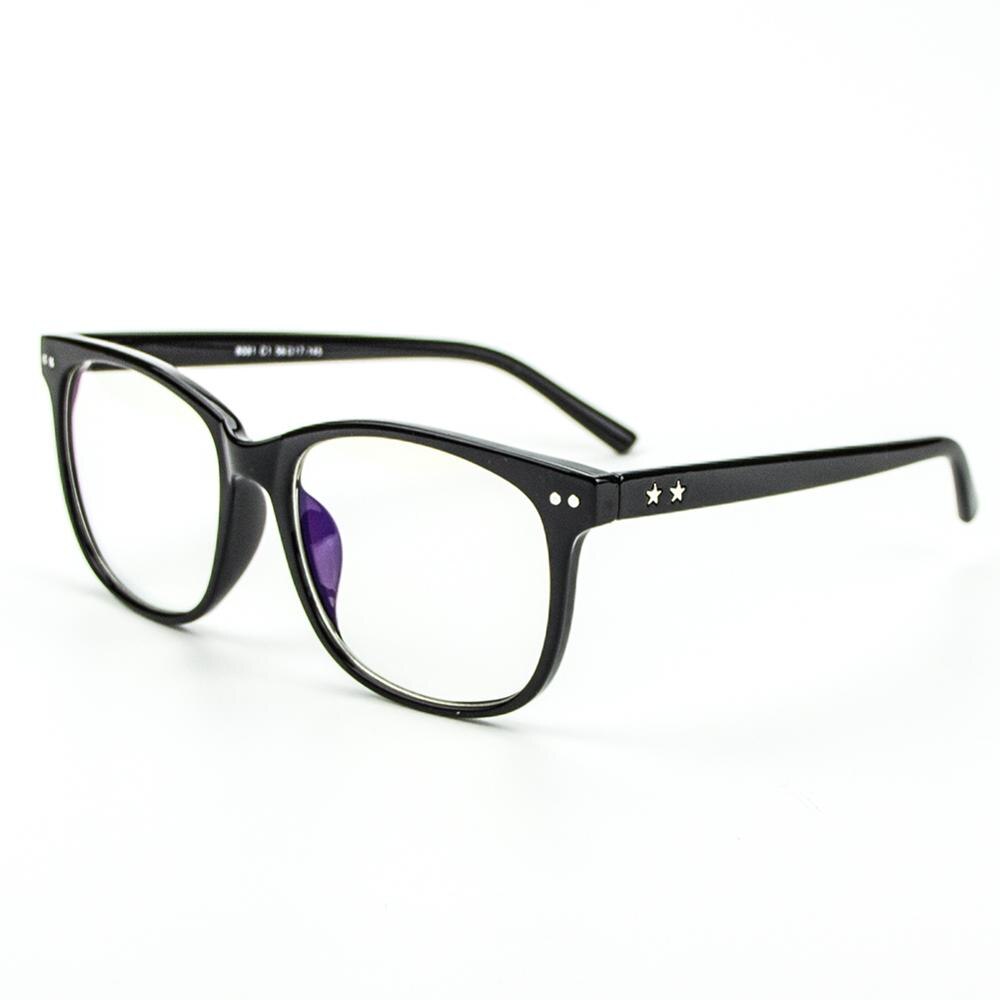 Cyxus, filtro de luz azul, gafas de ordenador, lentes antitensión, cristales transparentes, montura grande, gafas Unisex para hombres/mujeres 8081: Default Title