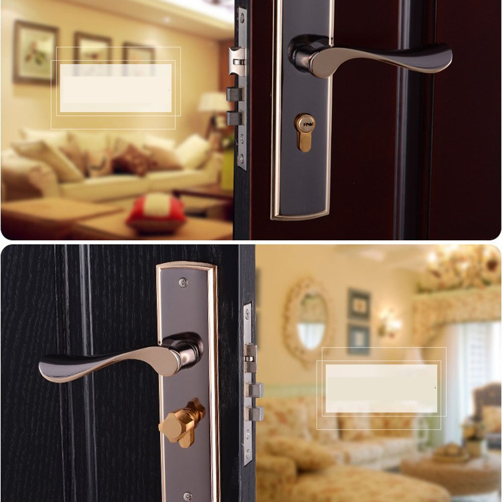 Moderne stil indvendige dørhåndtagspakker låselås og badeværelses dørhåndtagspakker med 3 nøgler