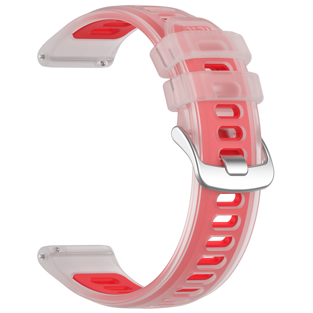 20mm 22mm Silicone Strap For Huami Amazfit Bip6 Bip5 Bip3 Bip 3 5 6 Lite S U Pro Unity Jelly Color Accessories Replacement Band: 22mm / Red