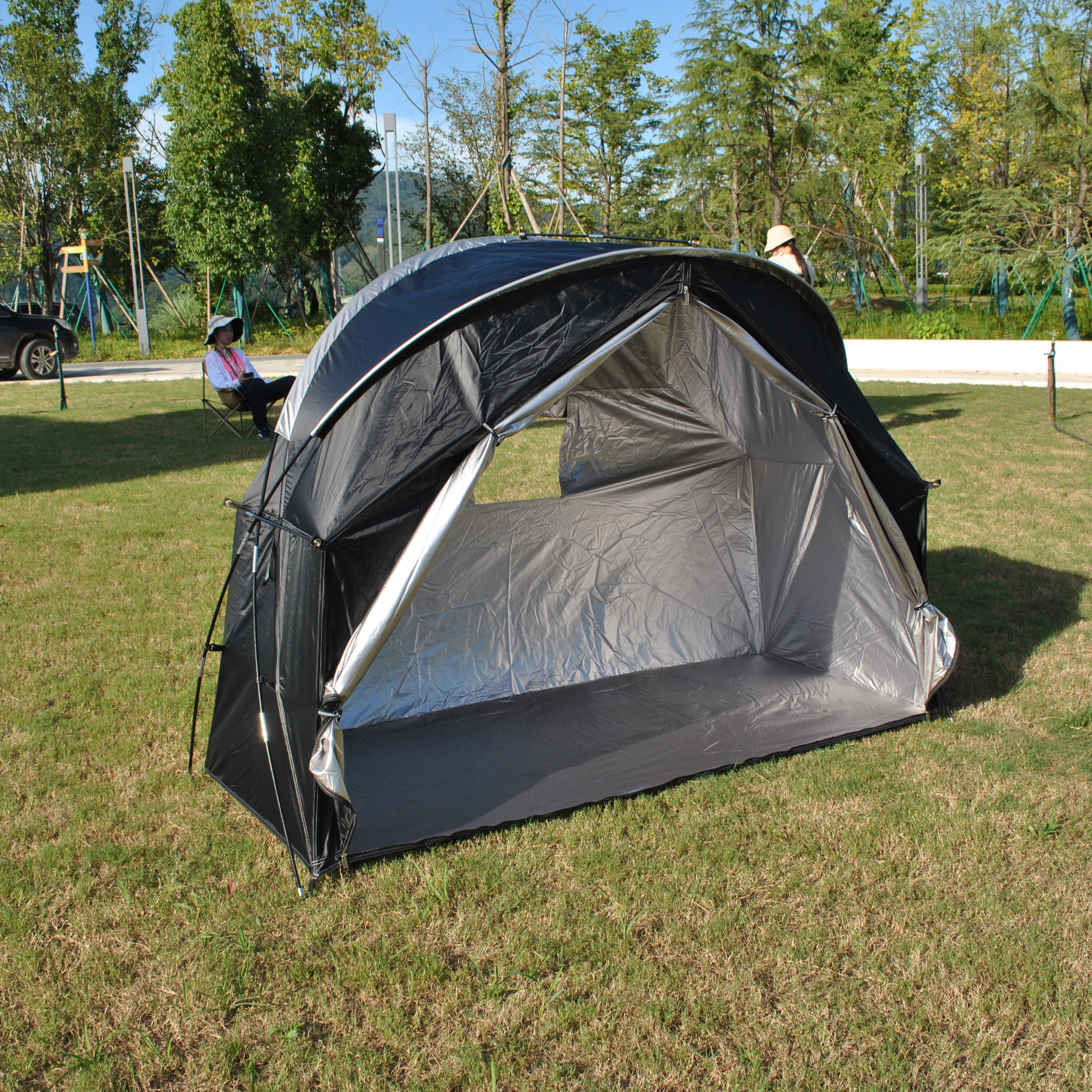 Durable Camping Tent, Outdoor Tent not include Bed, 1 Person Tent, Cot Tents with Silver Coating, Waterproof PU4000