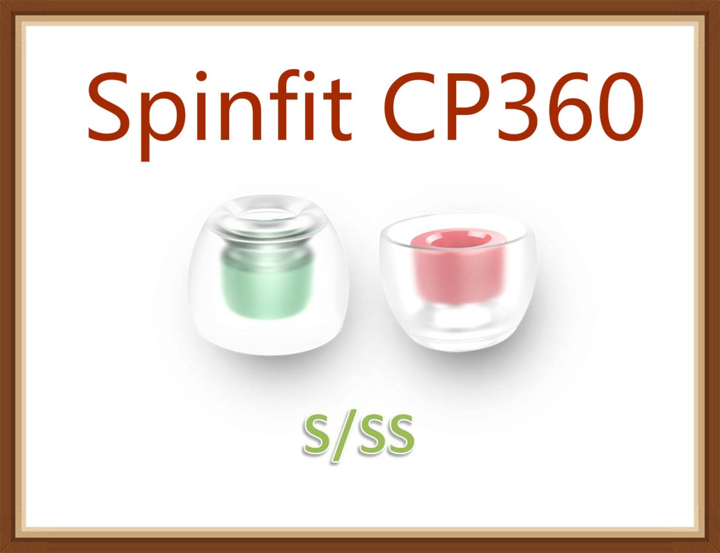 Spinfit  cp360 3.6mm siliconen oordopjes voor draadloze in-ear oordopjes (ssmls/ssmlm/slm)