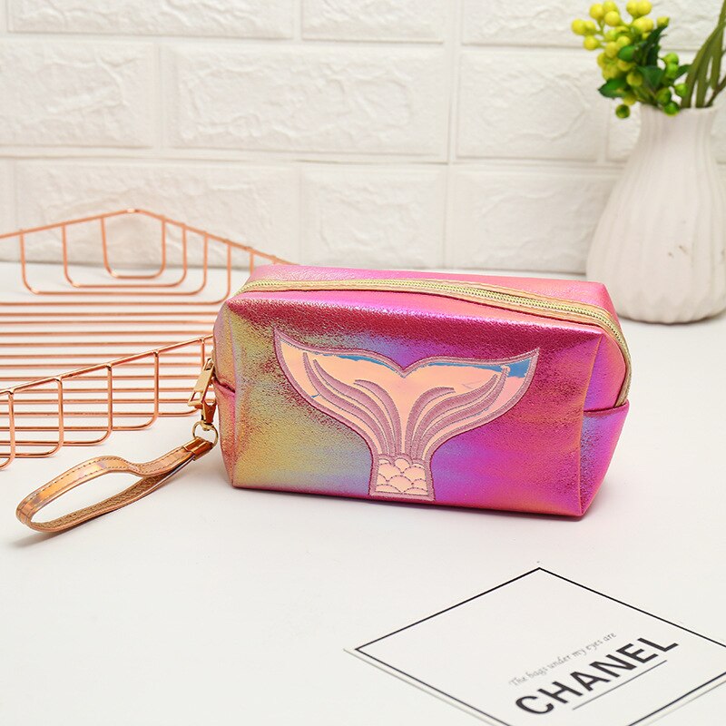 Cosmetic Bag Organizer Make Up Bag Makeup Bag Small Bags Lady Women Candy Color Travel Mini Cute Portable Colorful: 5257-4Red