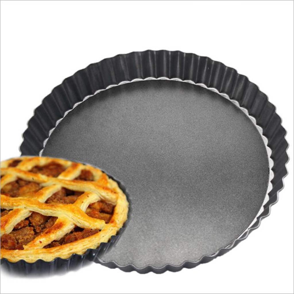Nonstick Tart Pie Pan, Round Tart Quiche Pan with Removable Base 8inch