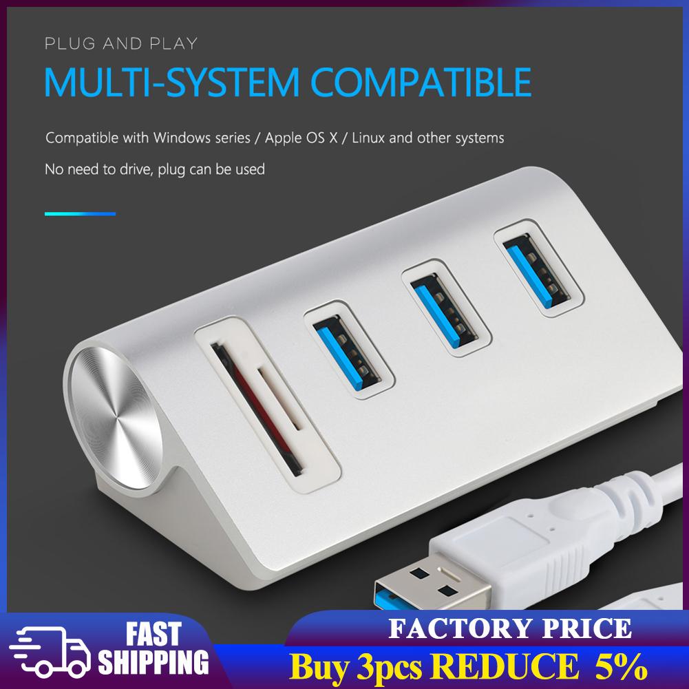 Rocketek multi usb3.0 hub 3 port adapter splitter Power Interface SD TF Card Reader for MacBook Air computer laptop