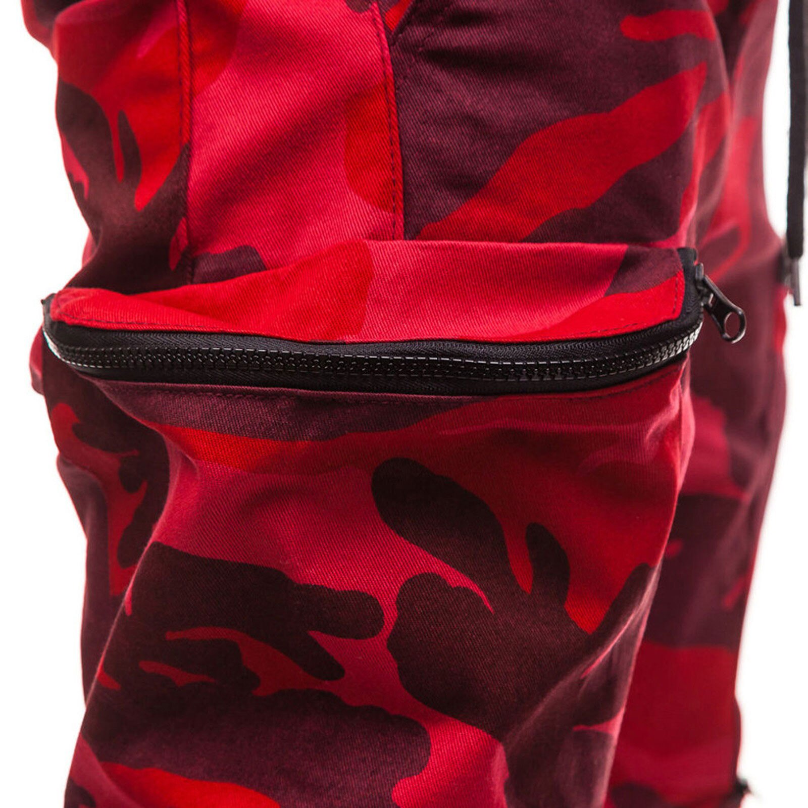 Pantalones deportivos con cordón para hombre, pantalón informal de camuflaje, con bolsillos y cremallera, con cintura elástica, para primavera y otoño