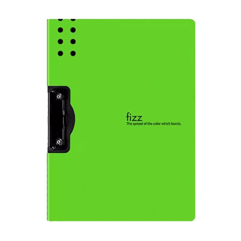 Horizontal A4 Folder 3 Layers Thick Matte Texture Folder Portable Pad Portable Pen Tray Office Metting File Pocket: Green