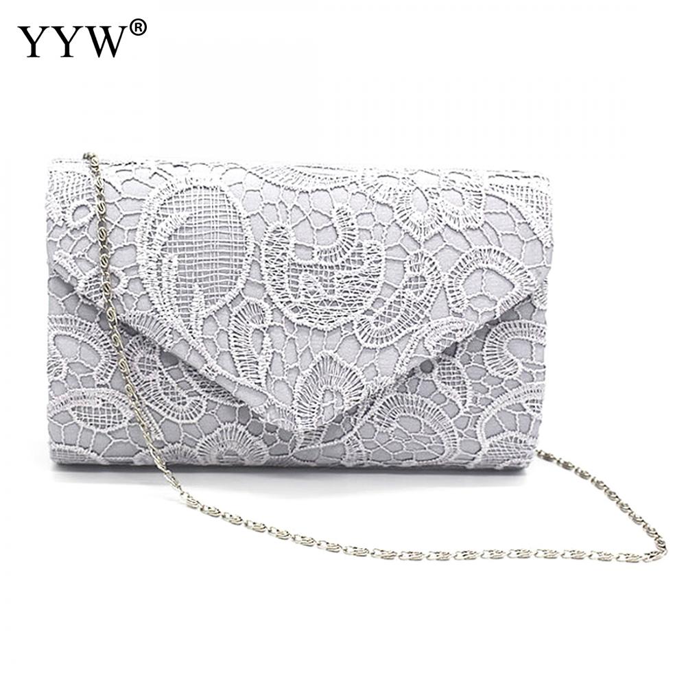 neue Europa Burst Elegante Spitze Floral Stickerei Umschlag Tasche Abend Party Kupplung Tasche Blume Kleine Schulter Tasche