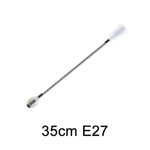 E27 to e27 led -lampunpidikkeen jatkosovittimen pistorasian letkunpidennyslampun jalkamuuntimet 6 9 15 20 30 35 60 cm: 35cm