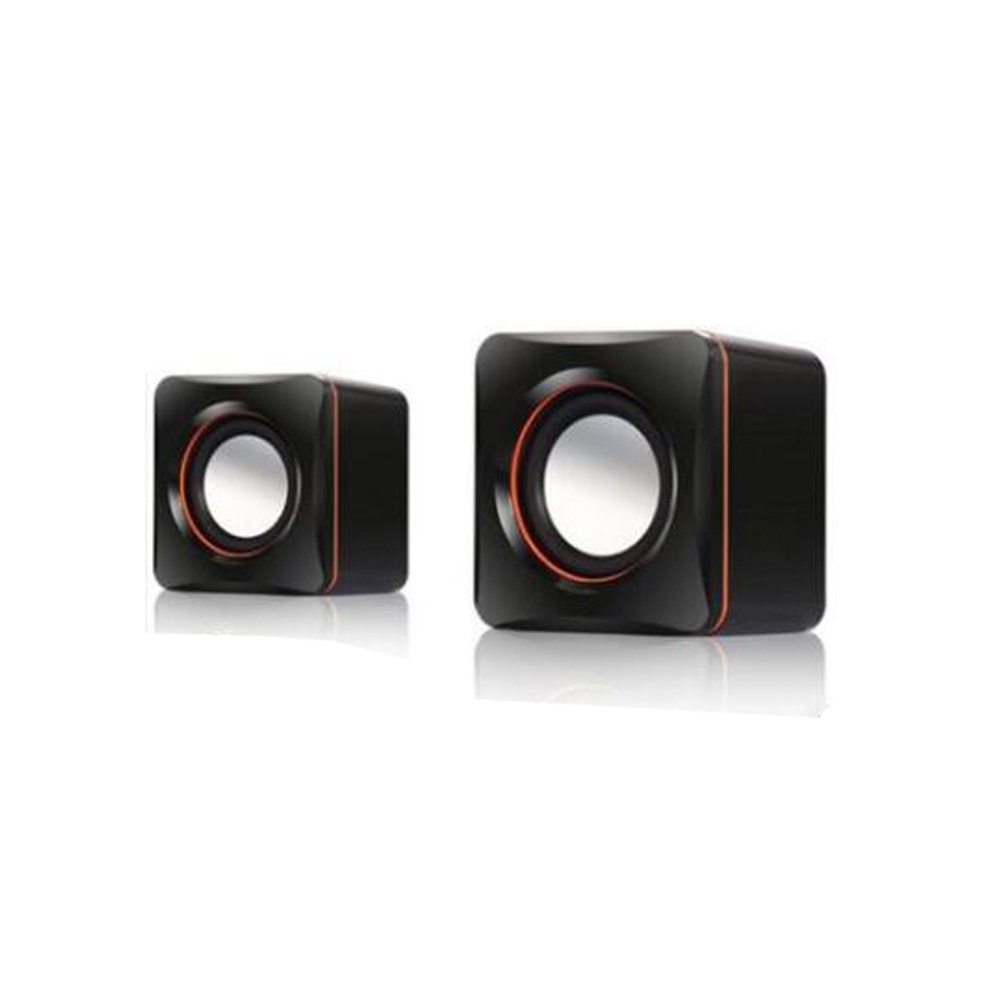 Portable Computer Speakers 2 Pcs USB Power Computer Speakers Stereo 3.5mm For Desktop PC Laptop Mini Wired Bass Sound Speaker