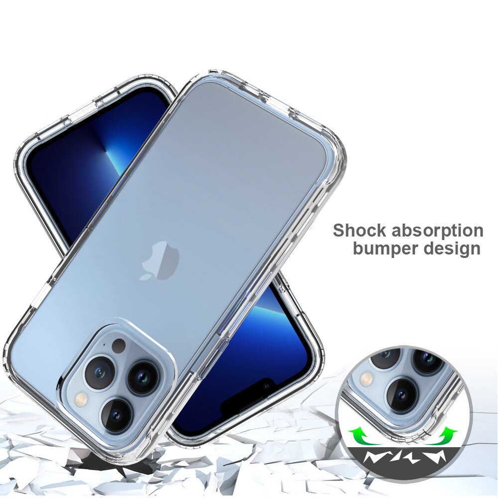 Funda transparente doble frontal + trasera de cuerpo completo 360 para iPhone 16 15 14 11 12 13 Pro Max Mini X XR XS 7 8Plus cubierta dura suave transparente