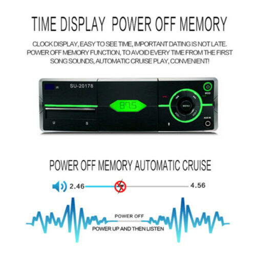 SU-20178 macchina stereo Lettore MP3 Unità di Testa Radio Fm Bt Usb Aux Supporto Del Telefono con Telecomando di Controllo Sd Bluetooth auto Radio