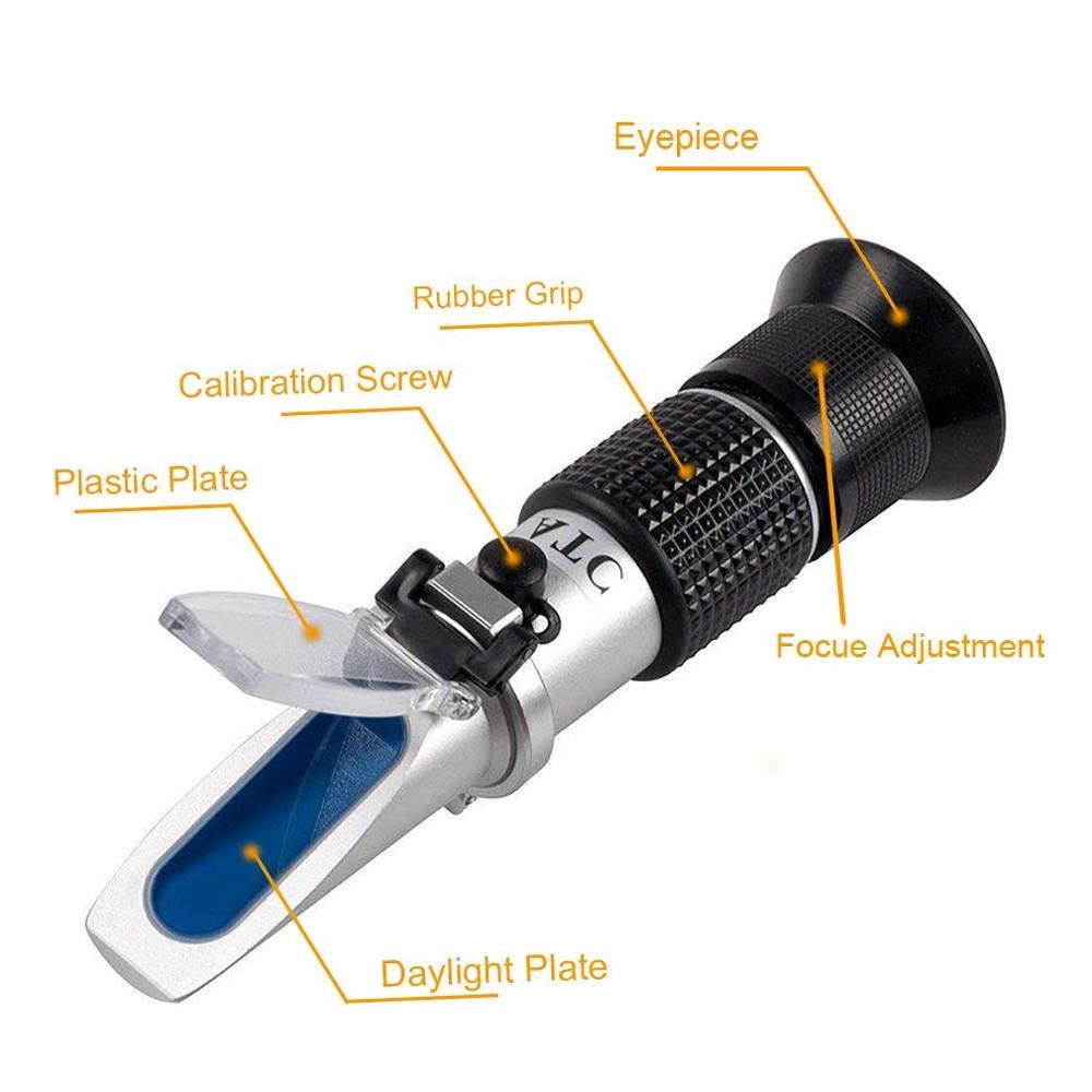 Honey Refractometer for Honey Moisture, Brix and B... Grandado