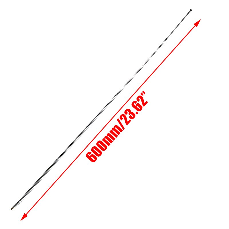 Replacement Radio TV Antenna FM Antenna Receiver Telescopic Aerial Antenna 6 Sections Universal For Radio TV Equipment