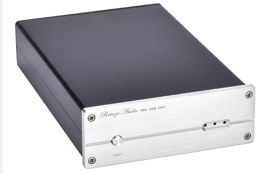 TIANCOOLKEI WH1706D audio decoder aluminum case has been holed USB fiber coaxial For DIY DAC Amplifier Chassis