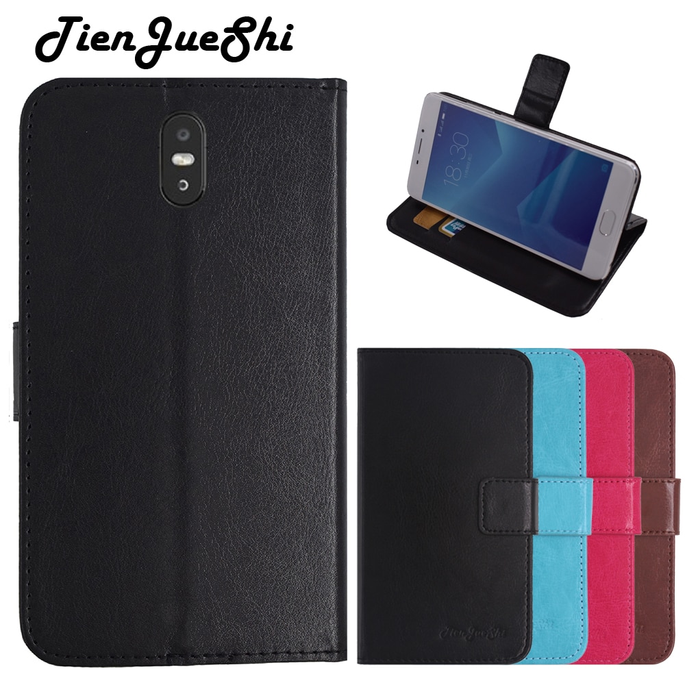 TienJueShi Flip Book Protect Leather Cover Shell Wallet Etui Skin Case For Uhans MAX 2 6.44 inch