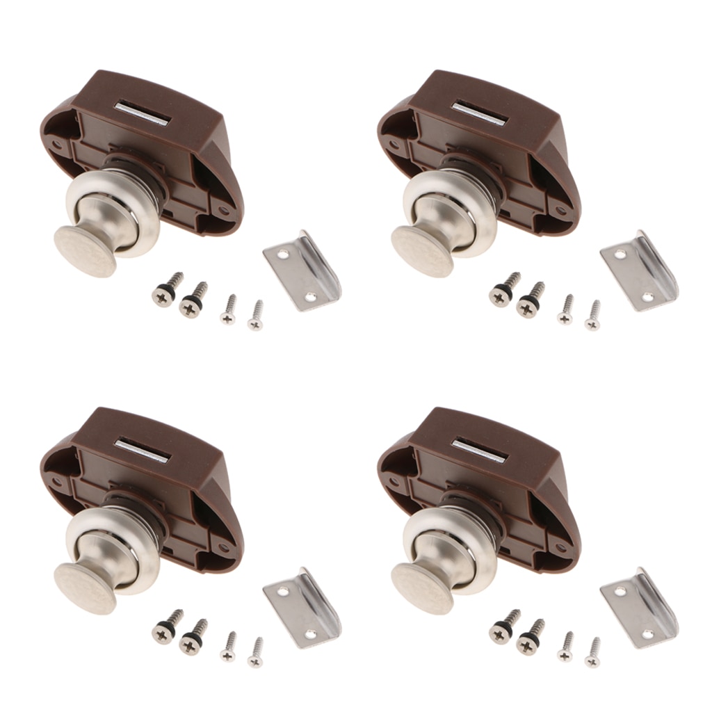4x RV Paddle Door Lock Latch for storage Handle Knob Deadbolt Camper Trailer