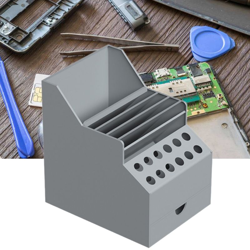 Plastic Tool Box Schroevendraaiers Pincet Tang Elektronische Component Opbergdoos D08F