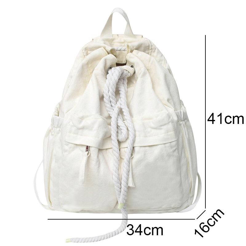 Mochila de lona Vintage para mujer, bolsa de – Grandado