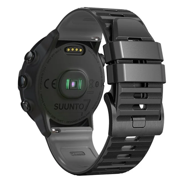 Älykellon ranneke ticwatch pro 5: lle, korvaava kellon ranneke, silikoniranneke, joka on yhteensopiva ticwatch pro 5:n kanssa: Oliivihiutale