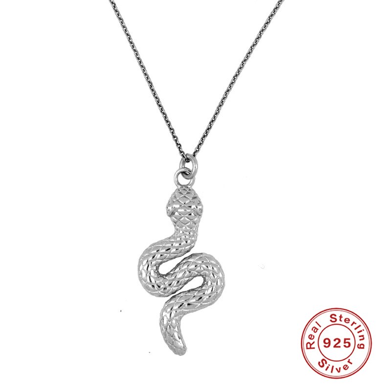 925 Sterling Silver Minimalist Clavicle Chain Pendant Necklaces For Woman Mom Ladies Collar De Serpiente Necklaces Birthday: silver color2