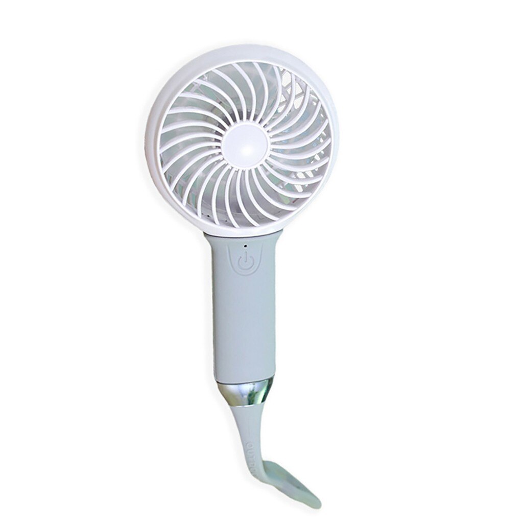 Low Noise Colorful Portable Desk Multi-function Mini Rechargeable Fan USB Three-Speed Adjustable Lighting Small Fan: GY