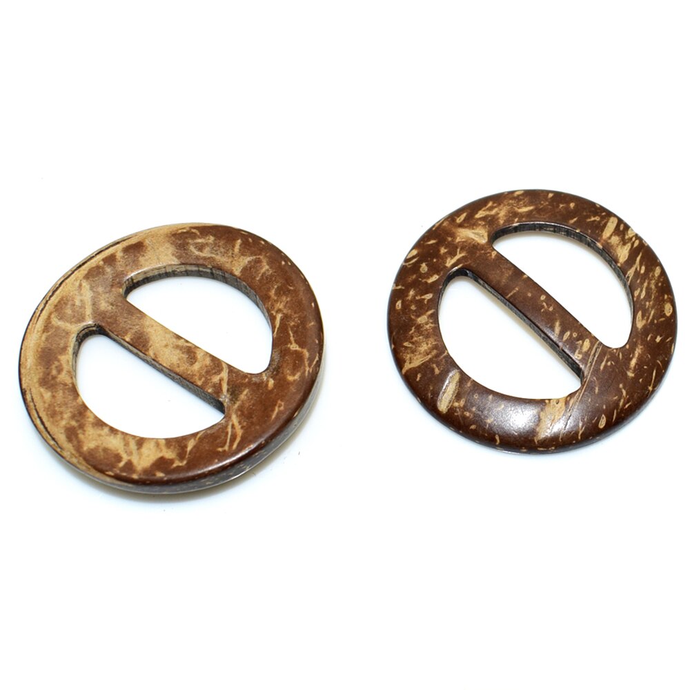 Natürliche Kokosnuss Hülse gürtel schnalle Ring holz schnalle freundlicher DIY Kleidung zubehör mischen größe Handwerk holz handgefertigt Carfts
