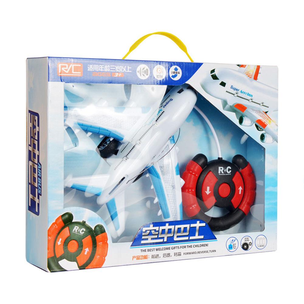 Kids Airplane Toys Airbus Electric Remote Control Model Plane with Lights Sounds Model Kids for Children Outdoor Toy Games