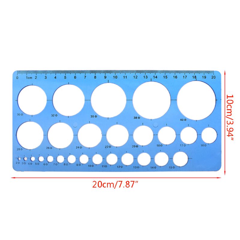 1PC plastikowe koła geometryczny szablon linijka wzornik narzędzie robić rysowania przybory piśmiennicze dla uczniów Q6rocznie