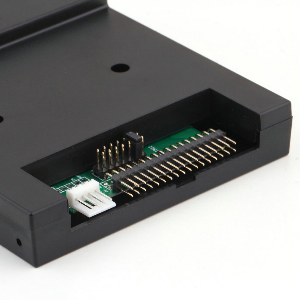 Black 5V 3.5" 1.44MB floppy disk drive emulator to USB Flash Drive Simple plug