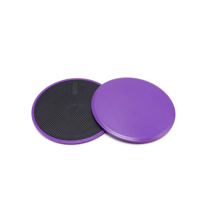 2PCS Gliding Discs Slider Fitness Disc Exercise Sliding Plate For Yoga Gym Abdominal Core Training Exercise Equipment: Purple