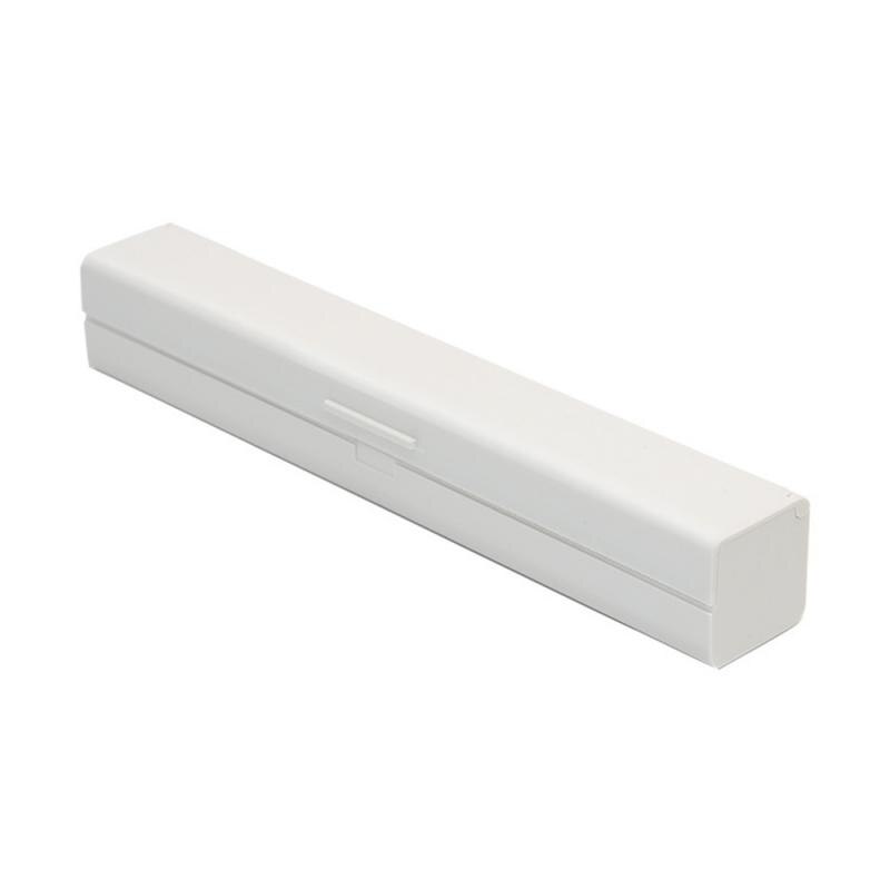 1Pcs Plastic Kitchen Foil And Cling Film Wrap Dispenser Cutter Storage Preservative Film Cutters Case With Cutting Blade: beige