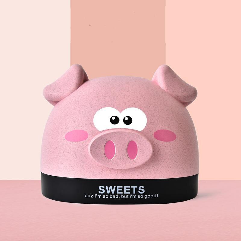 Lustige Hund Kopf Gewebe Kasten Papier Handtuch Gewebe fallen Karikatur Nette Haushalts Tisch Auto Dekor Serviette Taschentuch Container Liefert: Rosa Schwein