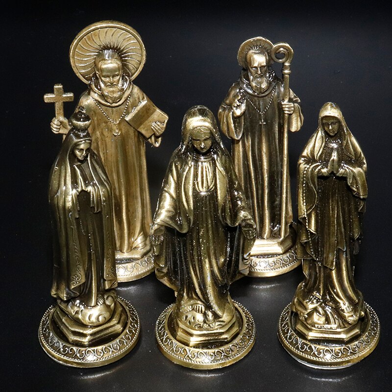 Religious statues et sculptures Catholic Christianity figurine Virgen maria sacra famiglia figurki home decoration ornaments