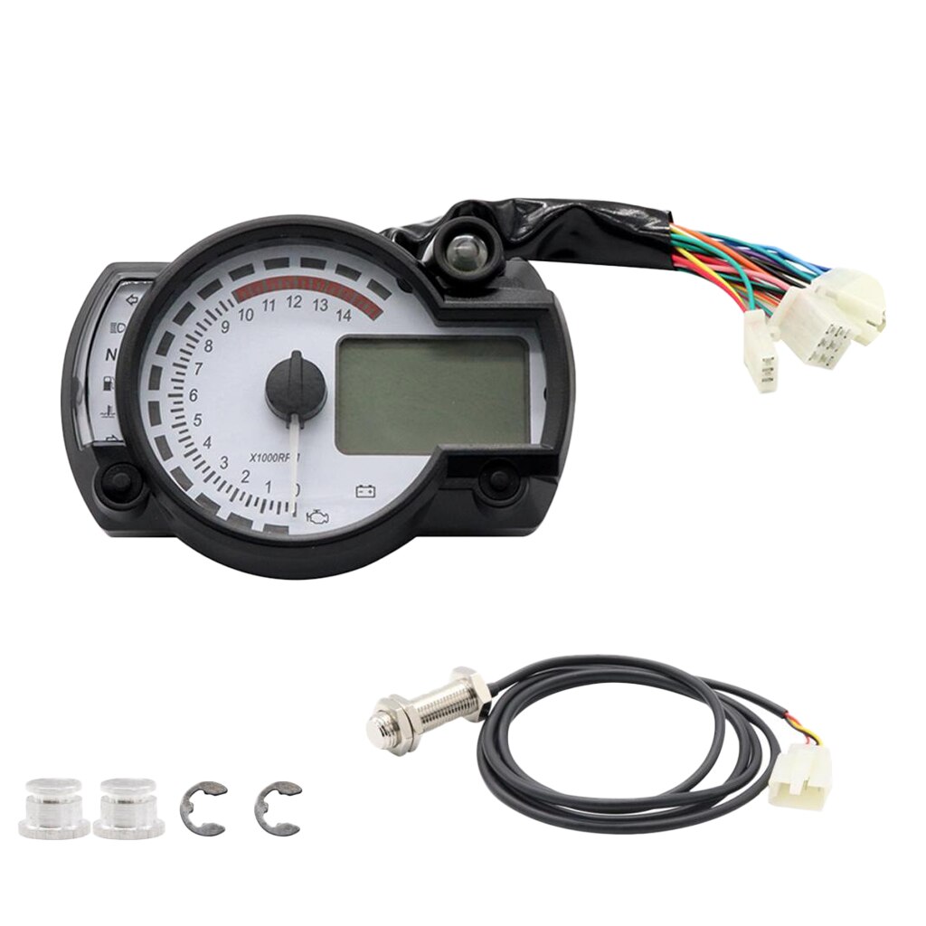 Cuentakilómetros Digital Universal 15000 RPM 299 KMH MPH, velocímetro, tacómetro para motocicleta
