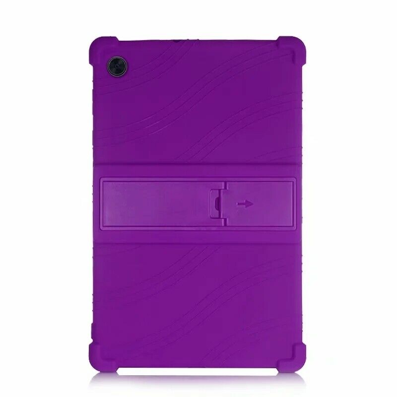Silicon Case Voor Lenovo Tab M10 Fhd Plus Stand Cover M10Plus TB-X606 TB-X606F TB-X606X Houder Protector: Purple