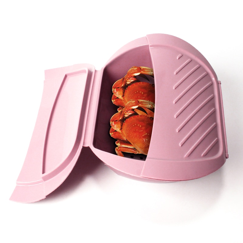 Kitchen Food Silicone Silicone Steamed Crab Rice Fish Bowl Steamer Microwave Oven Silicone Steamer with Lid
