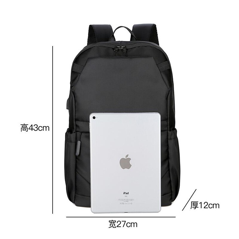 University Student School Backpack Men Bags Waterproof Oxford Men's Backpack Large Casual College Style