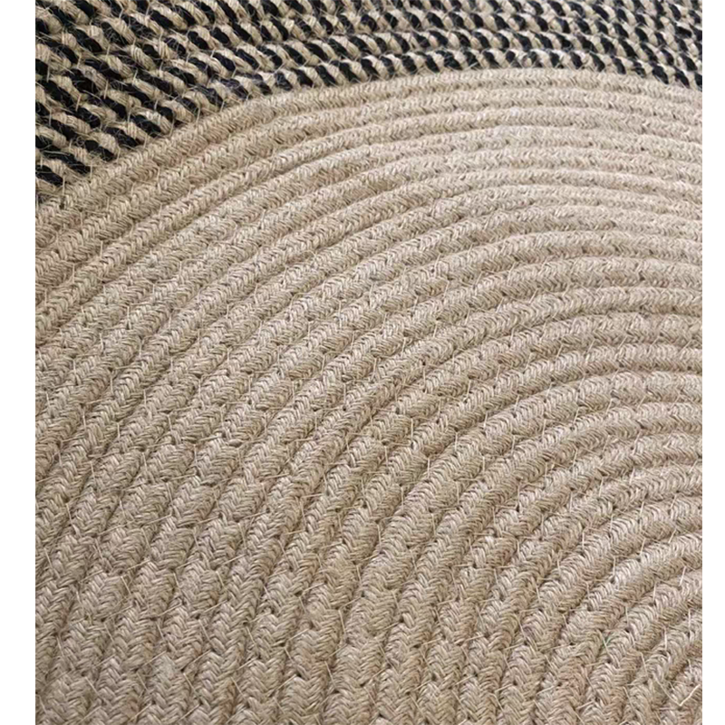 Okrągłe dywany rattanowe ręcznie tkane naturalna juta dywaniki dywan robić sypialni salon retro wystrój domu pokój drzwi maty podłogowe 100cm