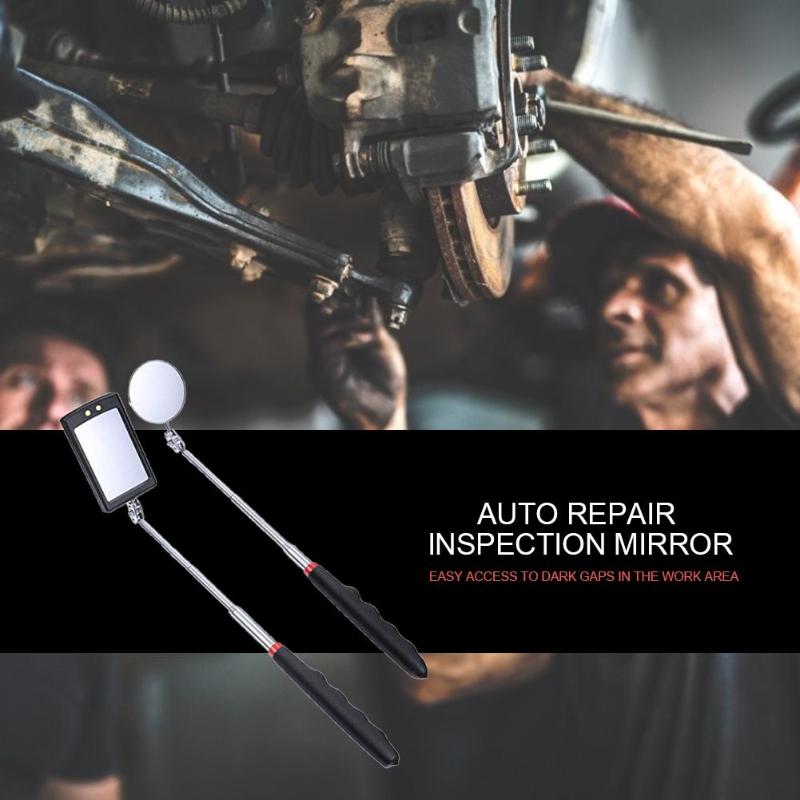4pcs/lot Magnet Attractor Inspection Mirror Kit for Car Mechanical Repair Tools Adjustable Rotating Telescopic Car Inspect Tools