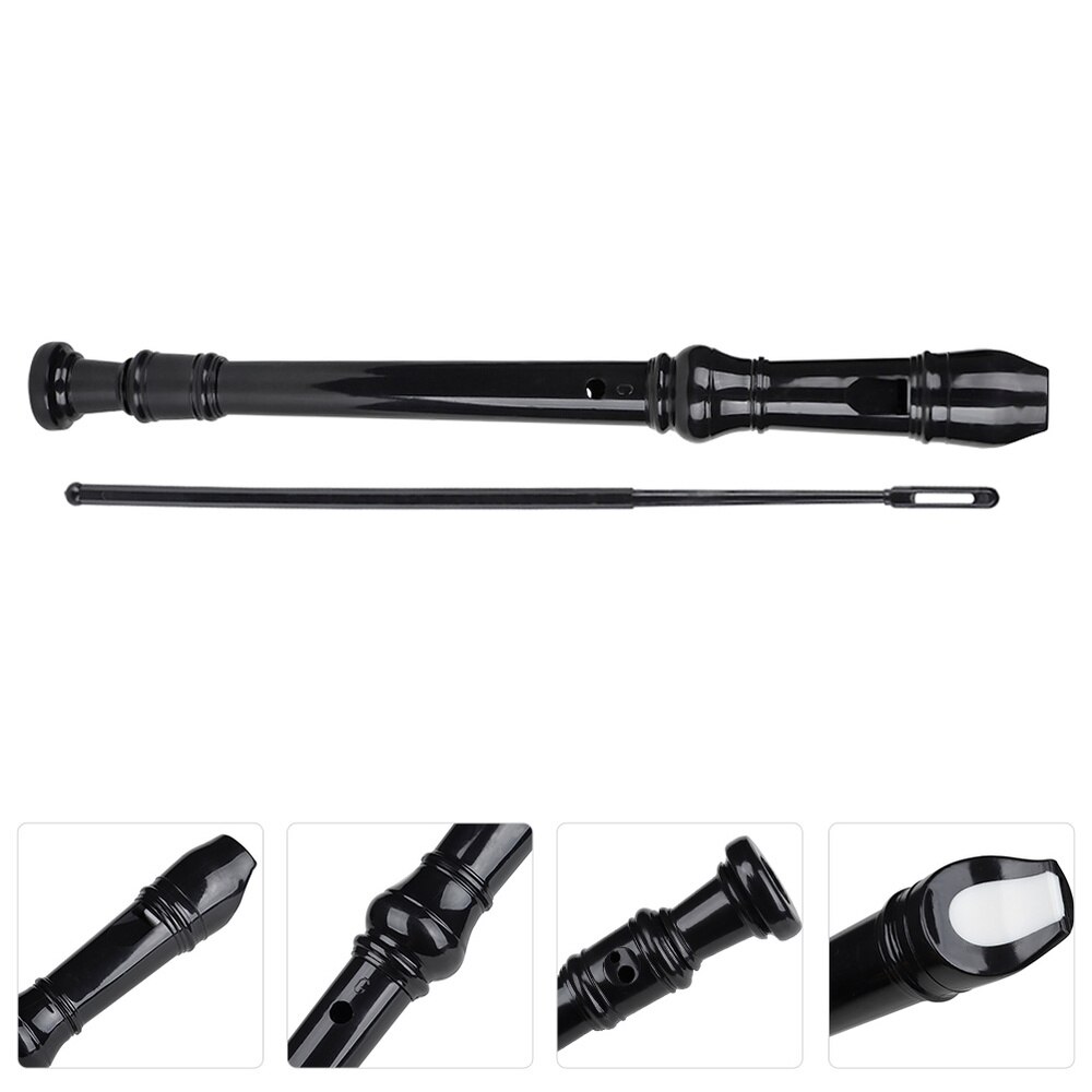 1 Set Plastic 8 Holes Fingering Recorder Kids Beginners Flute for Learning