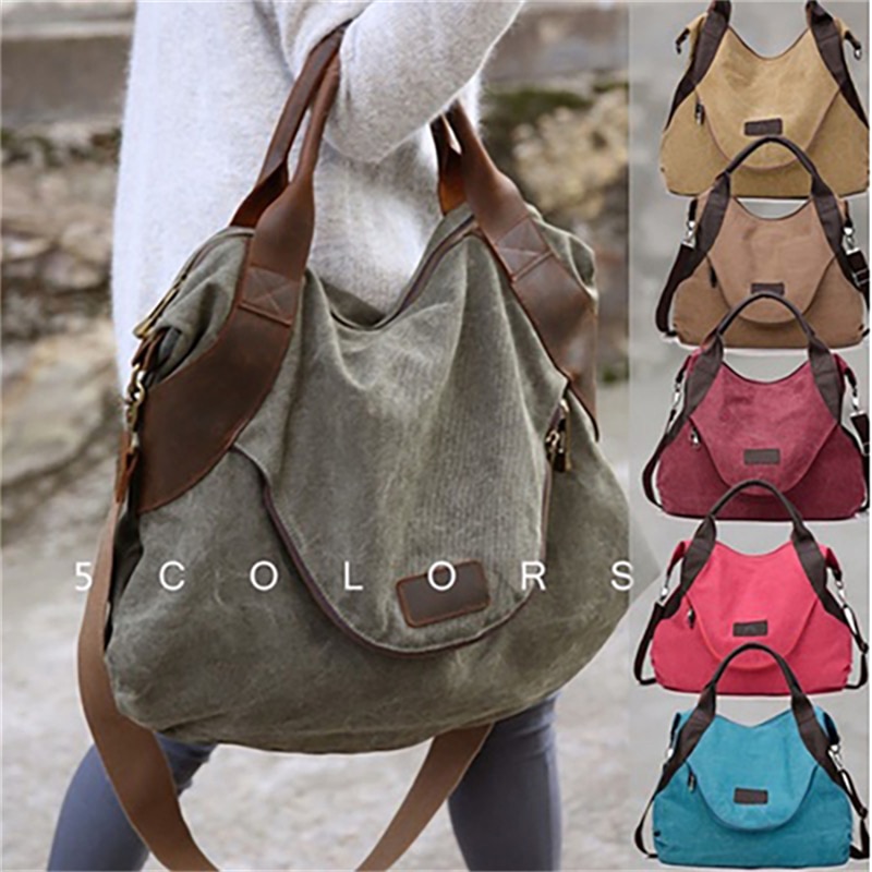 Vrouwen Canvas Schoudertas Vrouwen Handtassen Canvas Grote Tote Voor Vrouwen Grote Toevallige Schoudertas Crossbody Tas Voor Vrouwen tassen