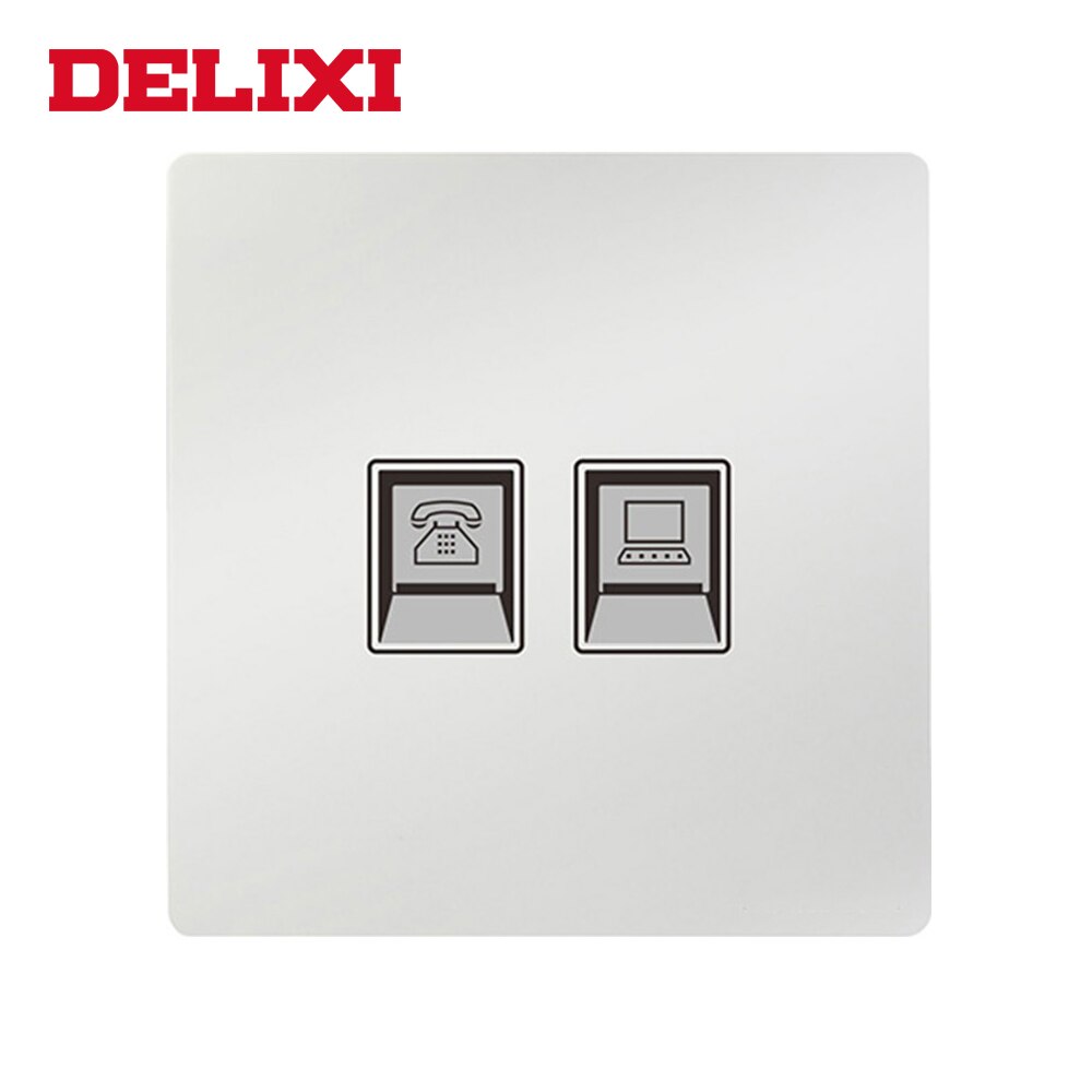 Dual Power Socket 9000 With USB Outlet UK Wall Socket 13A Wall Electric Socket UK Standard Dual USB Port Socket: 2G Tel and Data