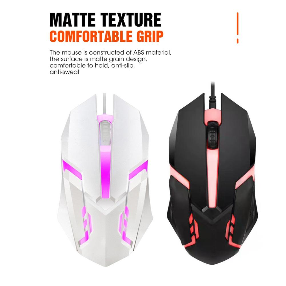 Gaming Mouse USB Wired Mouse Ergonomic Gamer Laptop PC Optical Computer Mice with RGB Backlit Wired Gaming Mouse