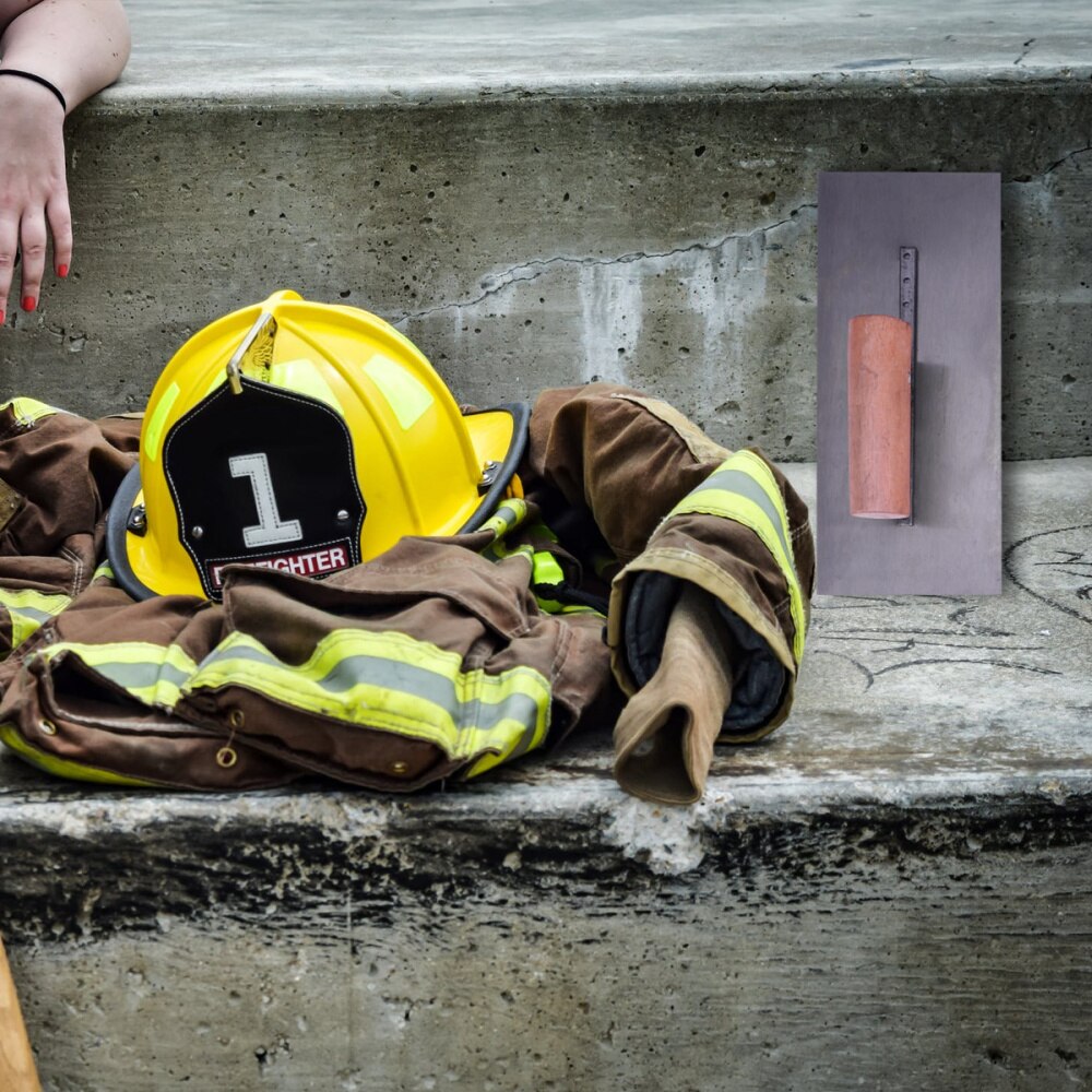 3 Pcs Trowel Wooden Handle Stainless Steel Plastering Tool Tile Level Tool for Concrete Finishing House Decoration