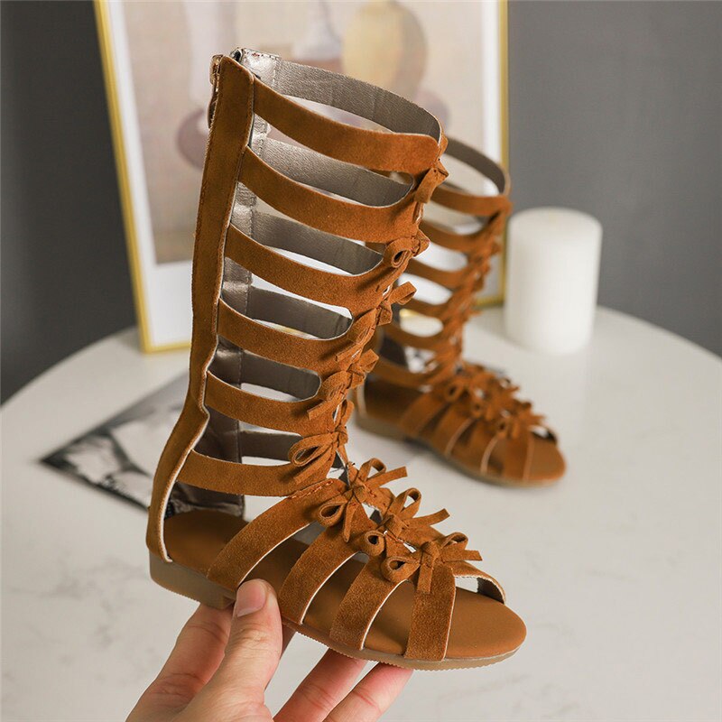 summer Roman boots High-top girls sandals kids gladiator sandals toddler child sandals girls shoes