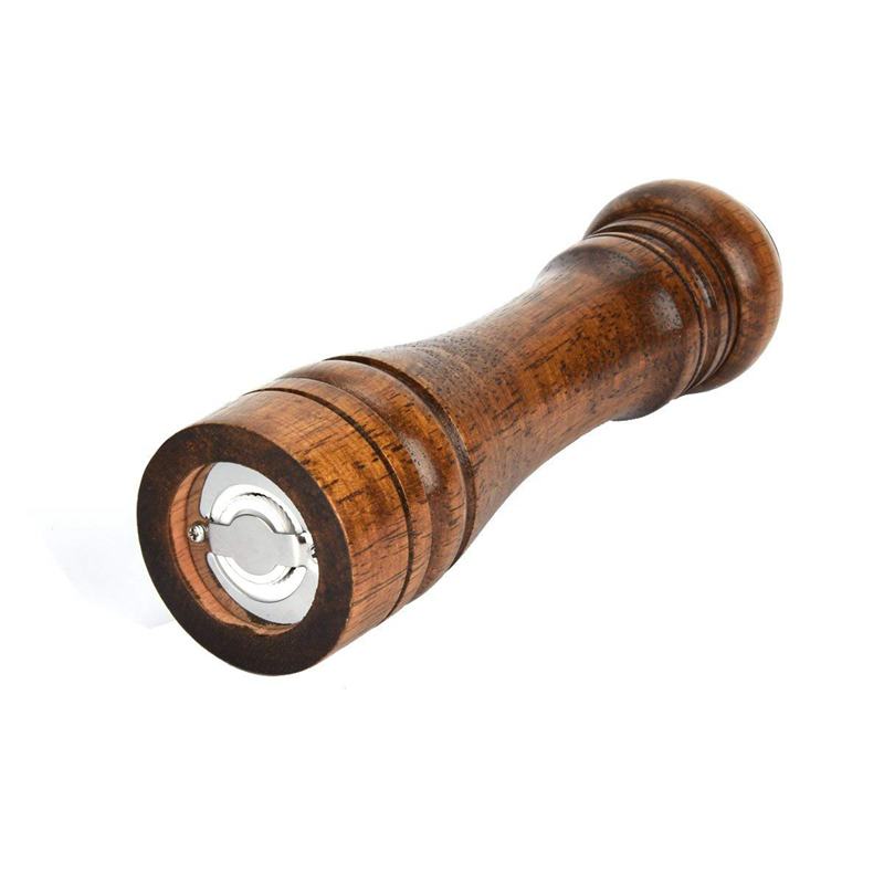 Pepper Grinder Pepper Mill Solid wood with strong adjustable ceramic grinder 8 Inch