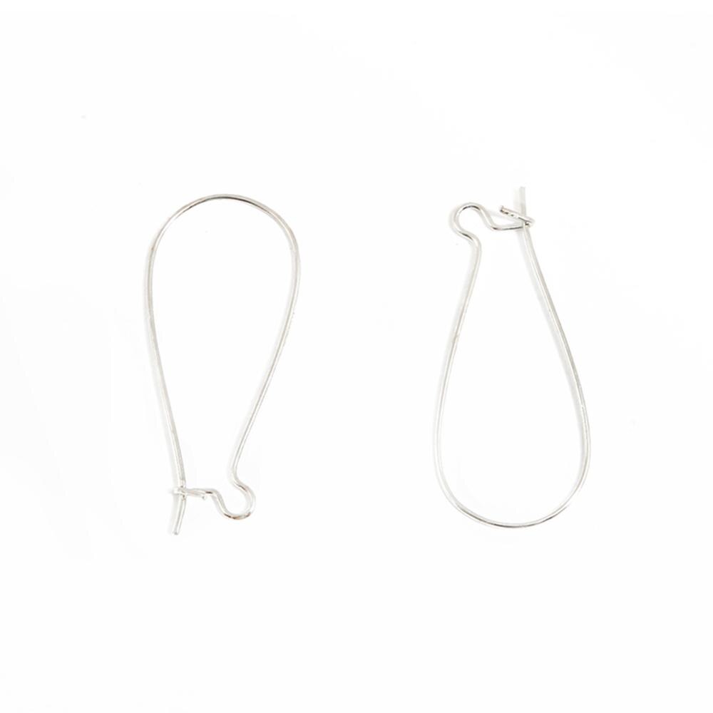 100 pz/lotto 9x1 8mm/11x2 5mm/16x38 millimetri di Bronzo/Oro/Argento Placcato orecchino ganci Dell&#39;orecchino Fili Dell&#39;orecchio di Risultati Dei Monili di DIY Che Fanno: Silver / 11x25mm