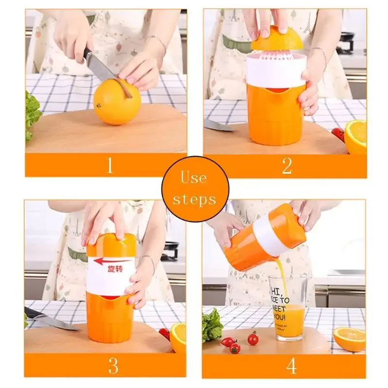 1pc draussen tragbare Entsafter Maschine Orangensaft Tasse tragbare manuelle Zitrus presse für Orange Zitronen frucht Quetscher Art
