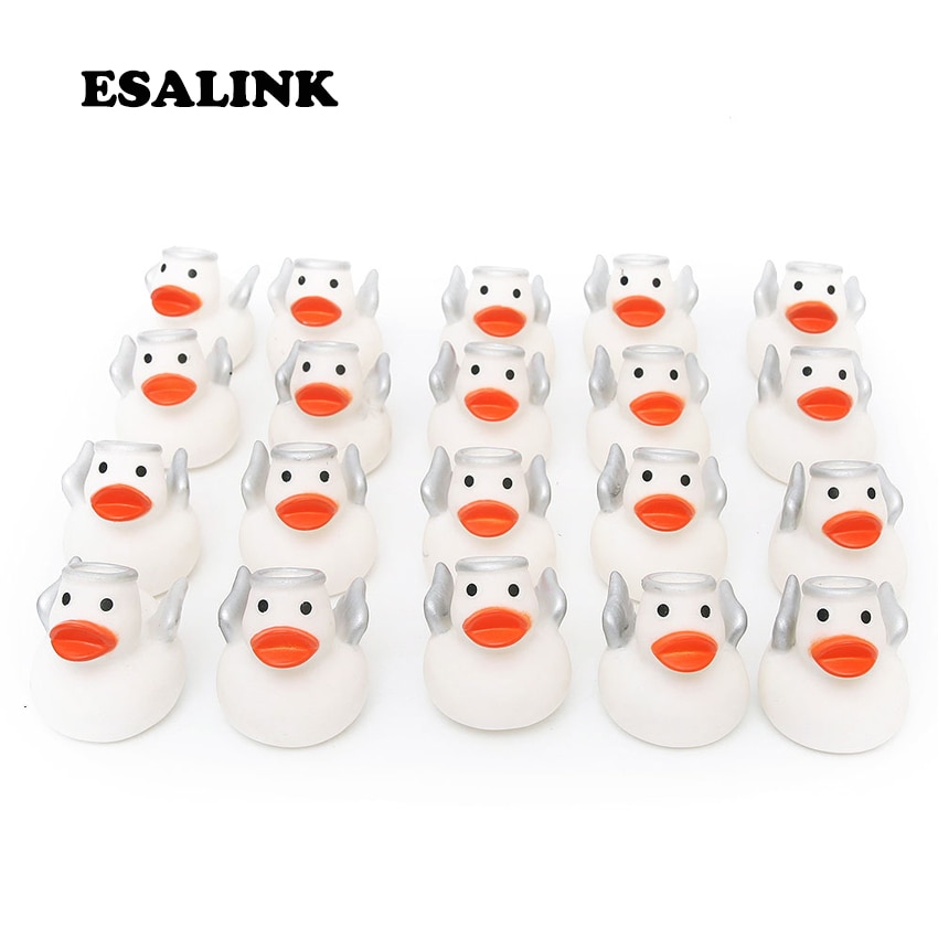 Pato de goma ESALINK de 12 Uds., pato flotante chillón con sonido juguetes de bebés para el baño, piscina de agua, Juguetes Divertidos para niñas y niños,